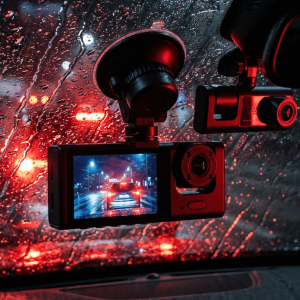 Bloom Picks 1080P Full HD Dual Lens Araç İçi Kamera - 170° Geniş Açı Gece Görüşlü Yol Kayıt Cihazı